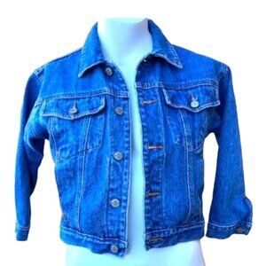 Vintage Furyo Youth 100% Cotton Classic Denim Jean Jacket Size